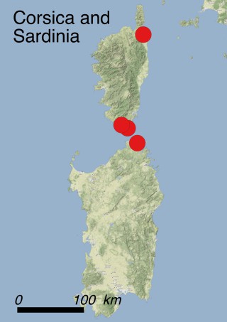 Corsica and Sardinia